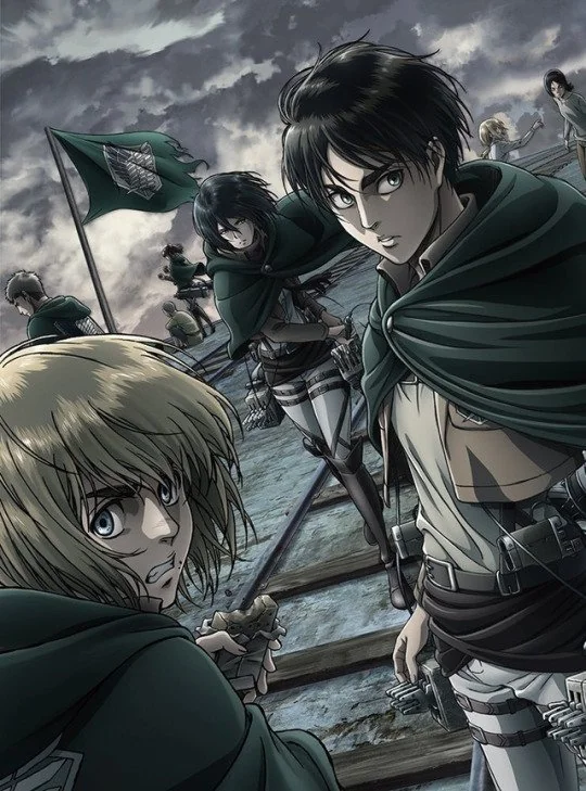 Eren, Mikasa, Armin