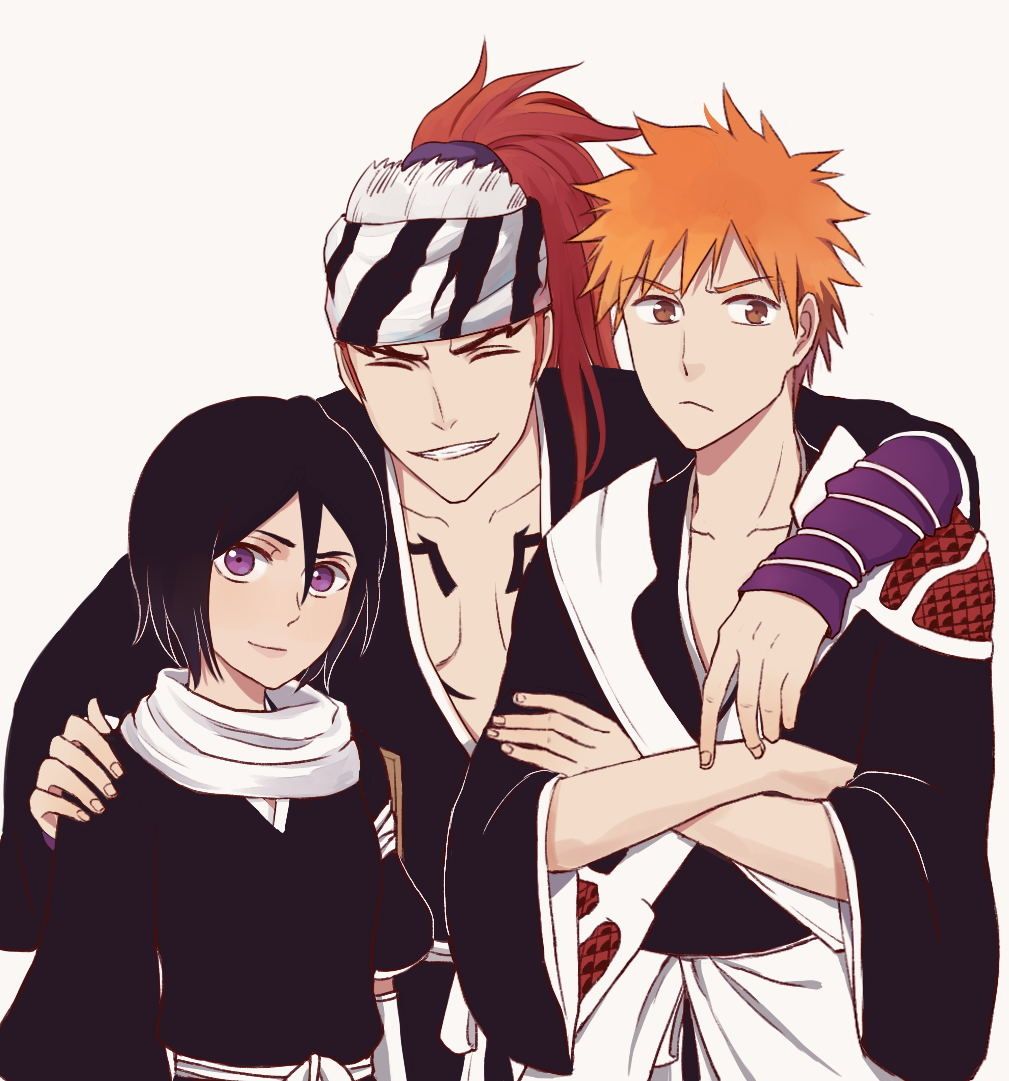 Ichigo, Rukia, Renji