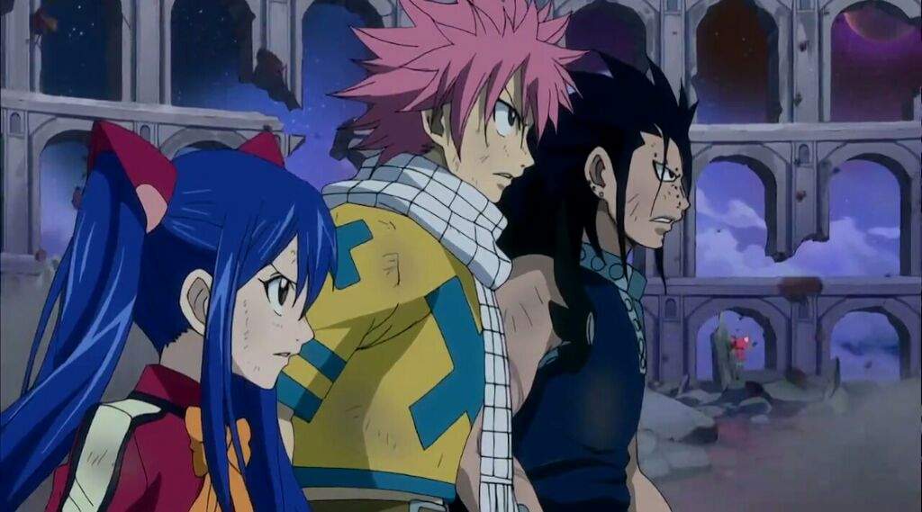 Natsu, Gajeel, Wendy