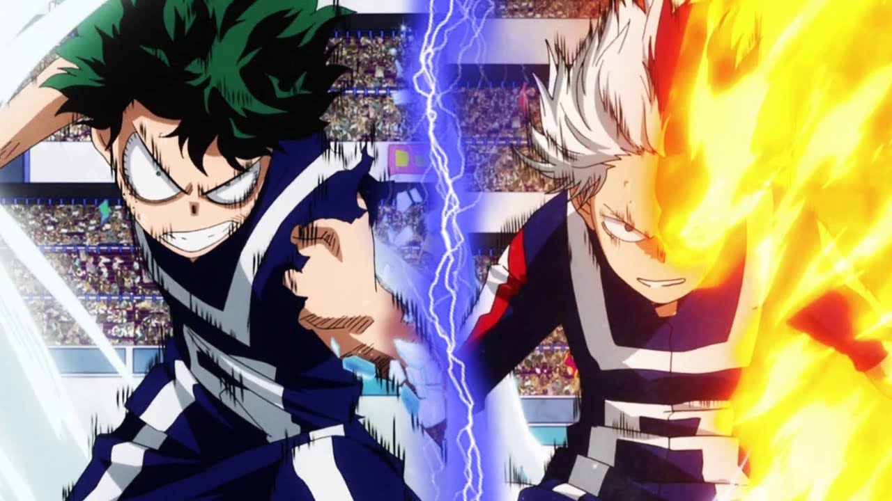 Deku Vs Shoto