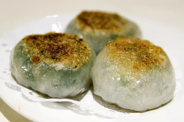 Pan fried chive dumpling