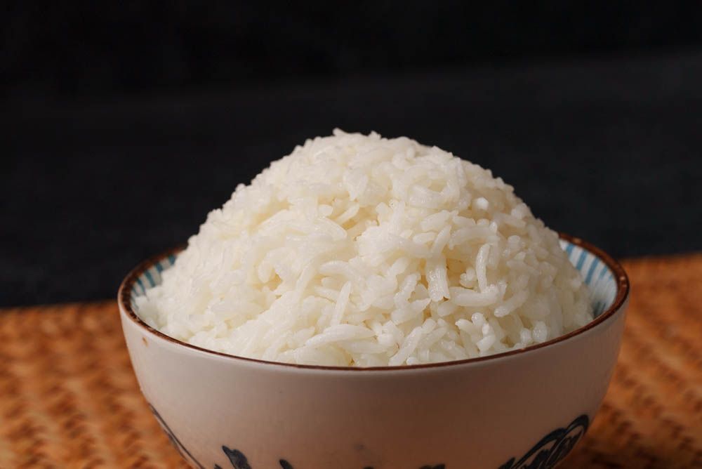 Plain rice no soysauce