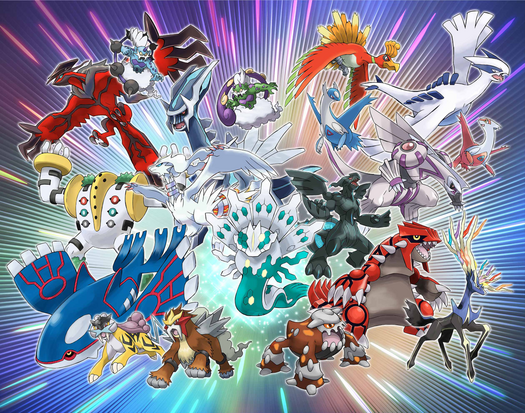 Legendary Pokemon, Mythical Pokemon and Ultra Beasts