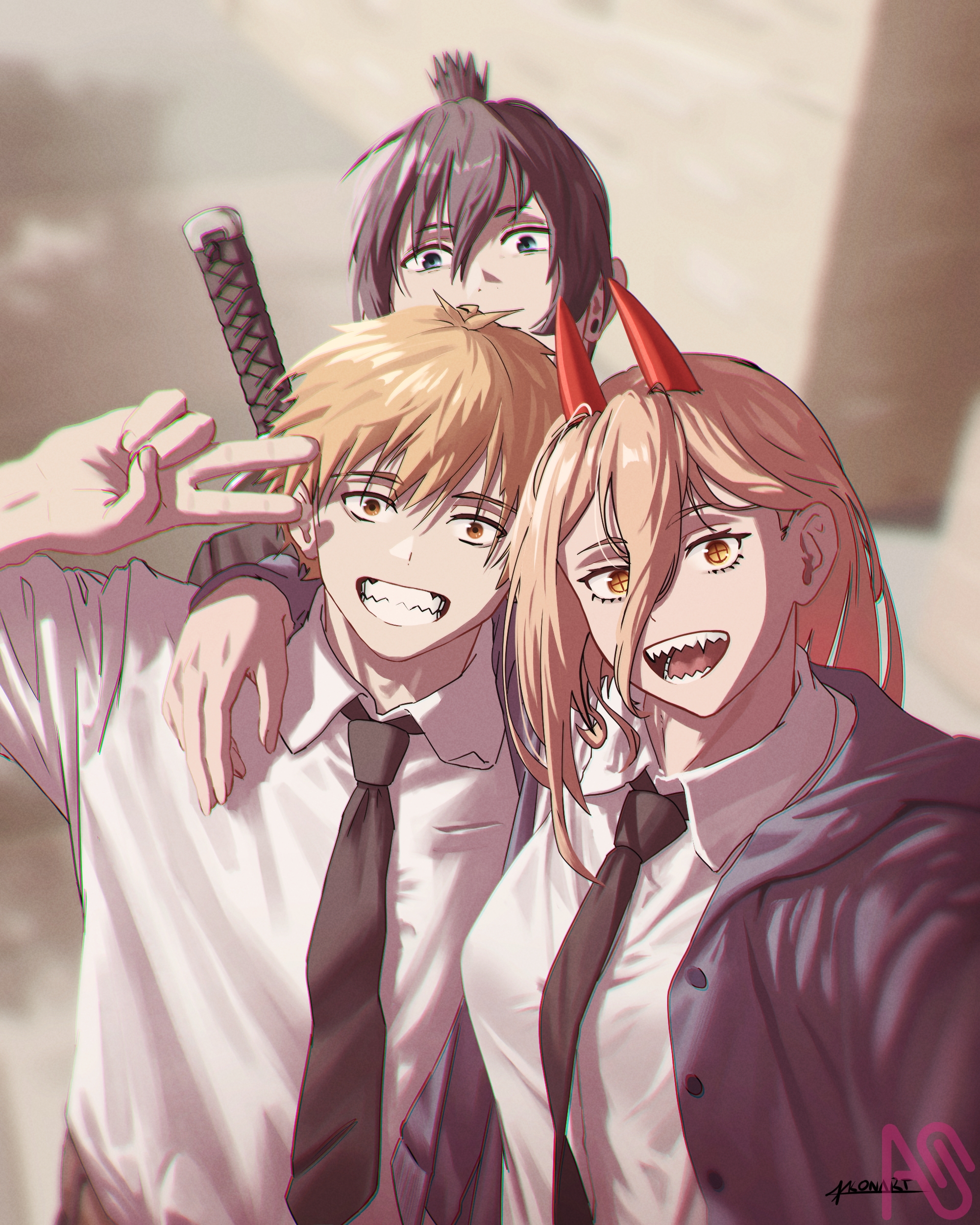 Denji, Power, And Aki