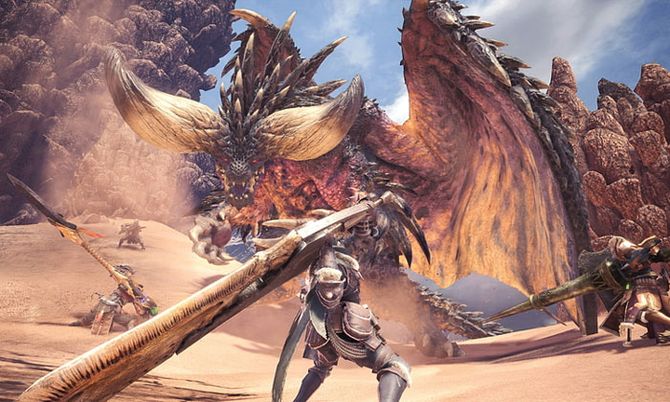 ผู้เล่นที่สุ่มได้จากการเปิดเควสให้ใครจอยก็ได้ Monster Hunter