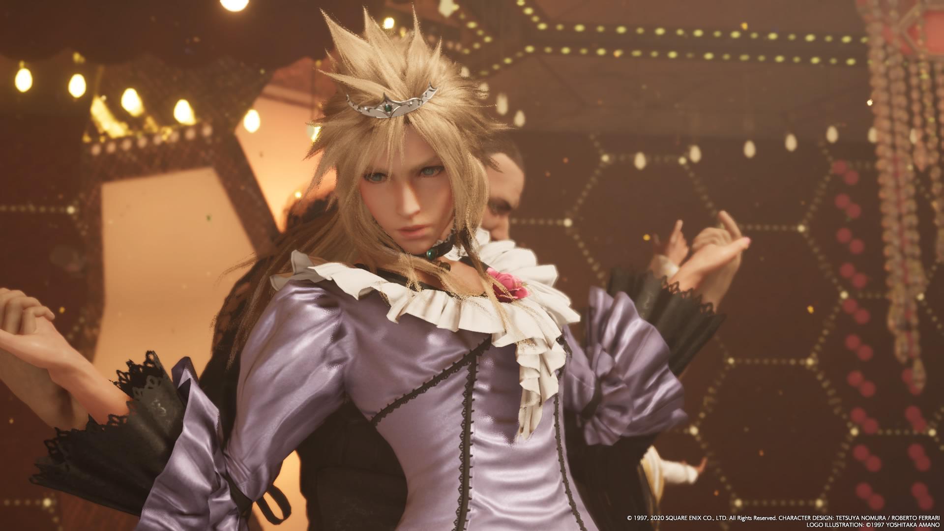 Cloud Strife crossdressing