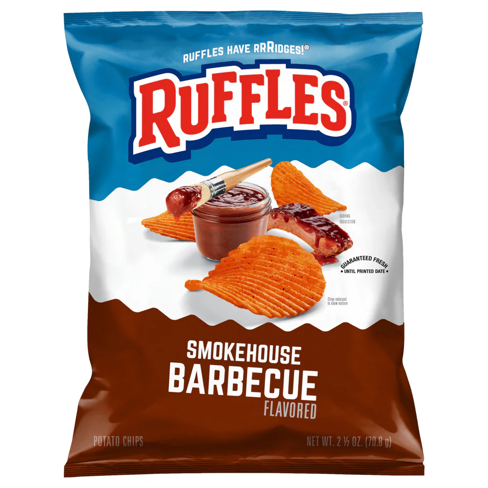 Ruffles Potato Chips (Smokehouse BBQ)