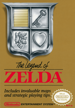 Legend Of Zelda Cover (With Cartridge) Gold