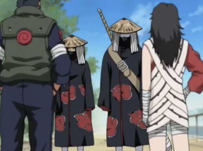 Itachi & Kisame vs. Asuma, Kurenai & Kakashi
