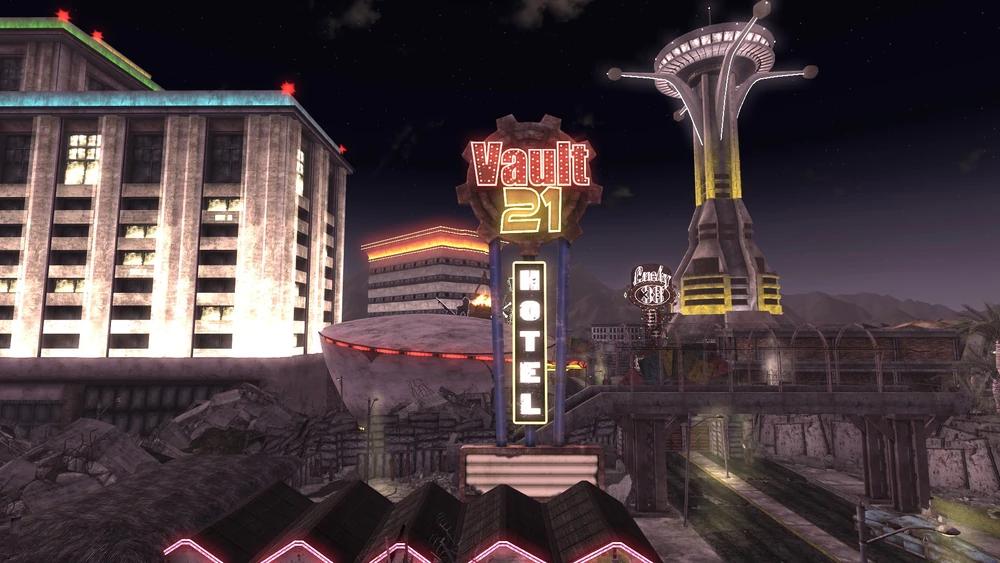 Vault 21 (ห้องที่กลายเป็นคาสิโนที่พนัน,โรงเเรม ห้องนี้มีกฎคือใช้การพนันเเก้ปัญหาทุกอย่าง)