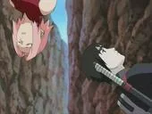sai ignores sakura while shes falling