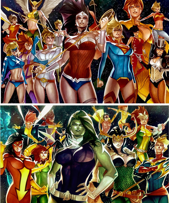 Best comic book waifu Marvel ,DC,invincible