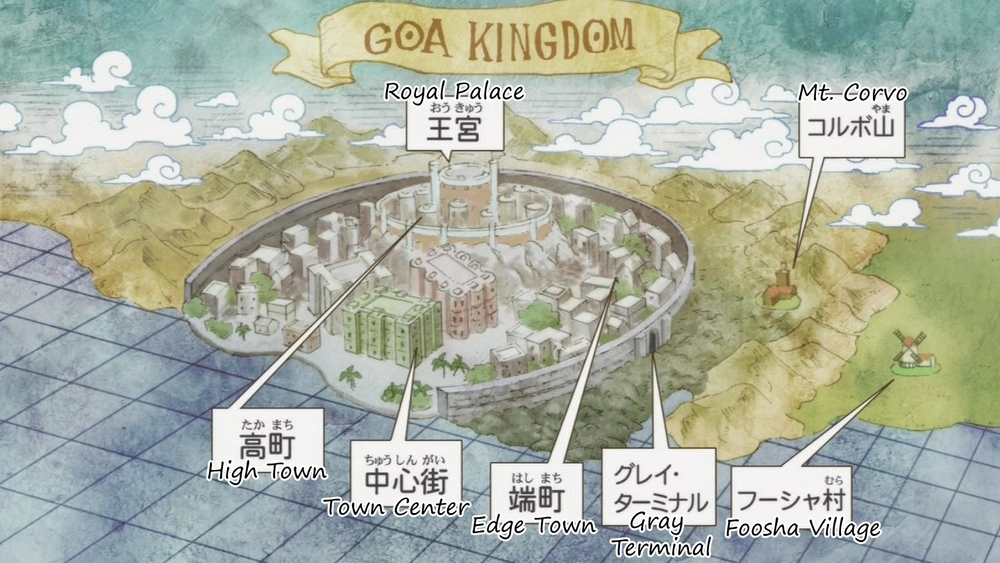 One piece islands