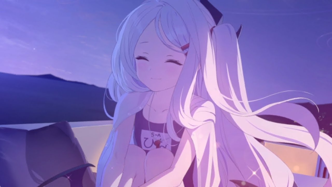 Having a swim with Hina
