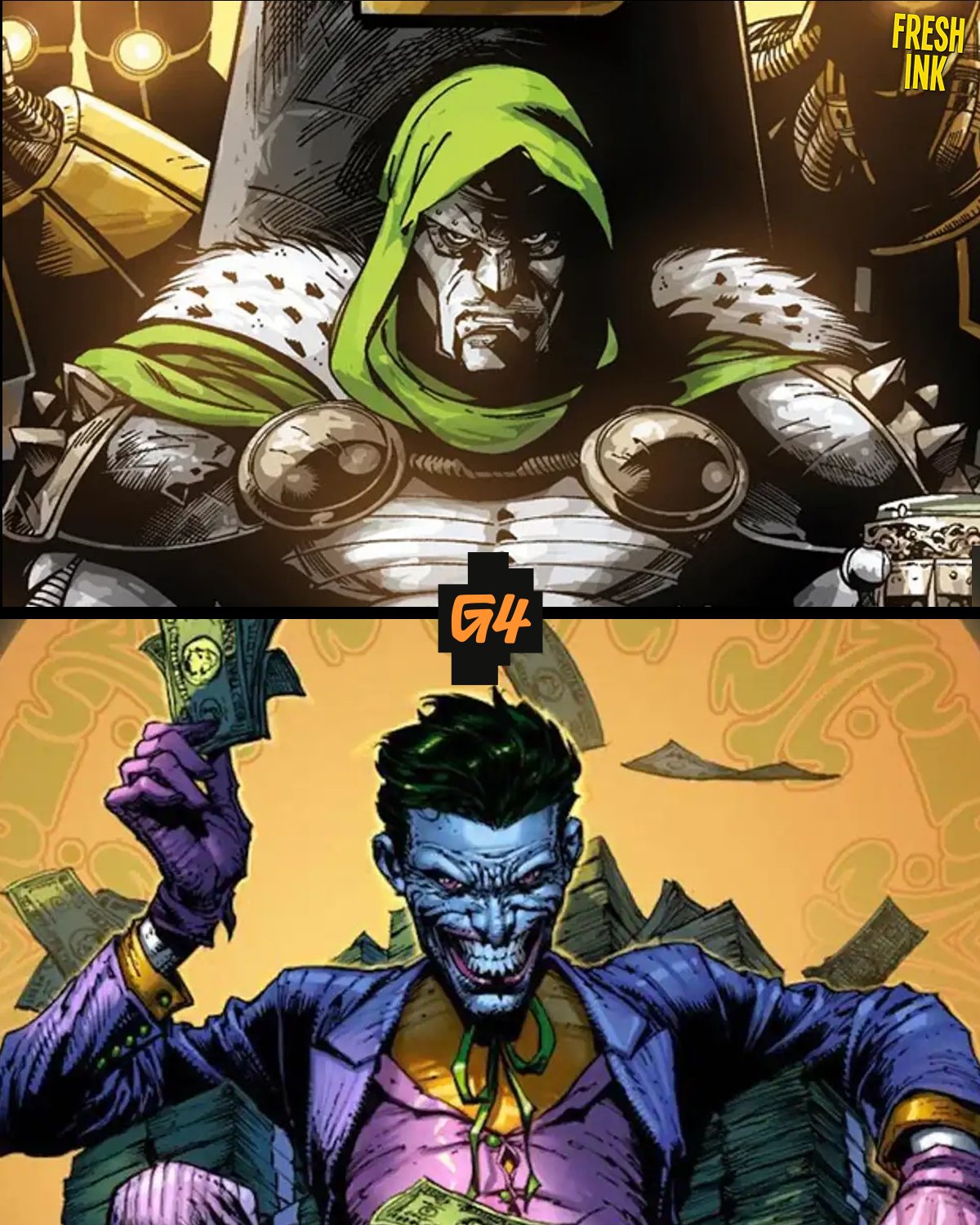 DC,Marvel ,invincible villains with the most Aura