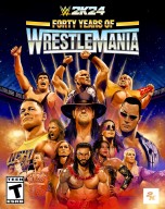 WWE2K24 Forty Years of WrestleMania Cover