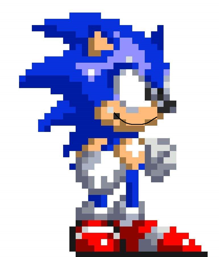 strangely happy sonic 3 sprite from my downloads folder
