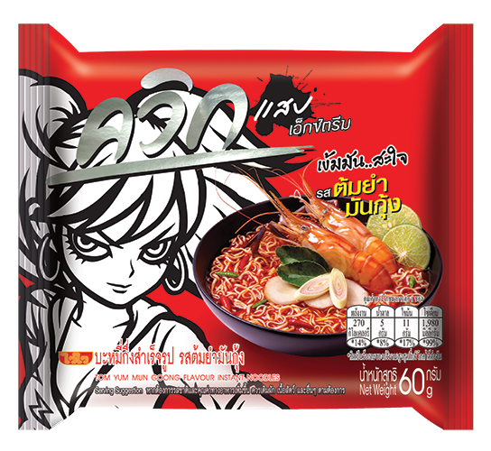 บะหมี่กึ่งสำเร็จรูปควิก รสต้มยำมันกุ้ง	