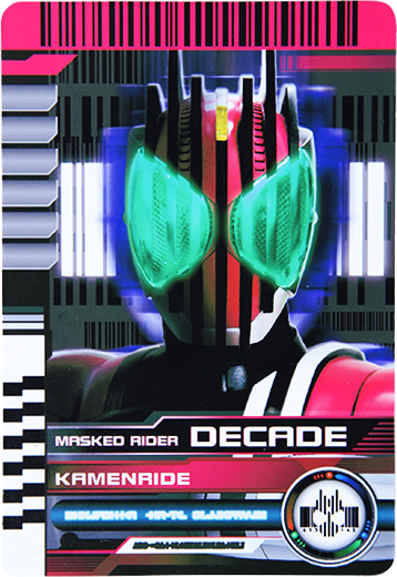Kamen Rider Decade KamenRide/FormRide Card/KaijinRide
