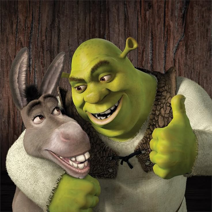Shrek & Donkey (Shrek 2001)