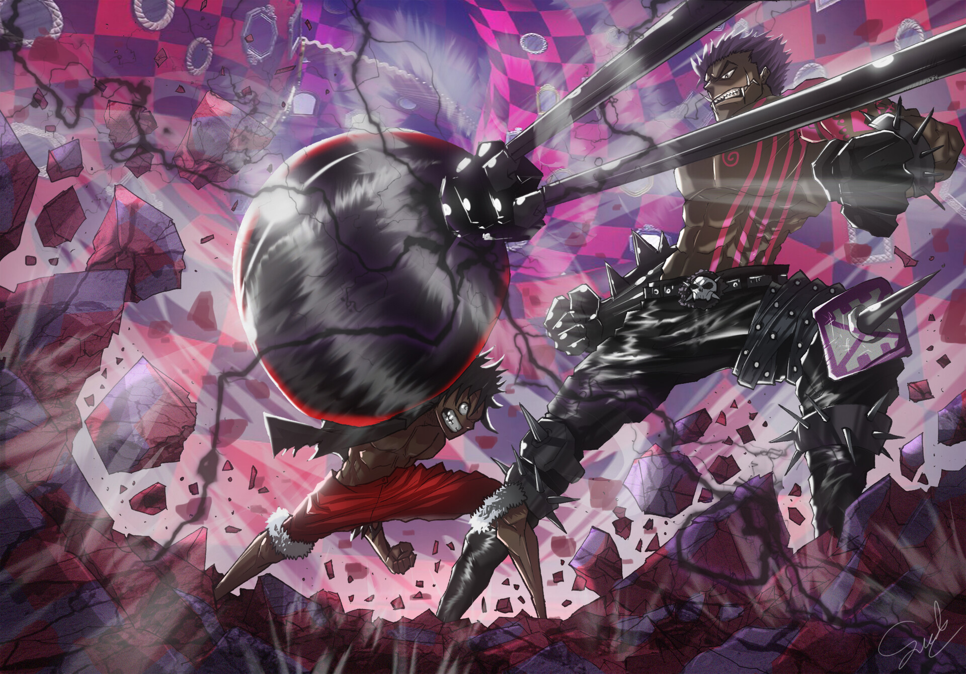 One Piece Luffy Fights