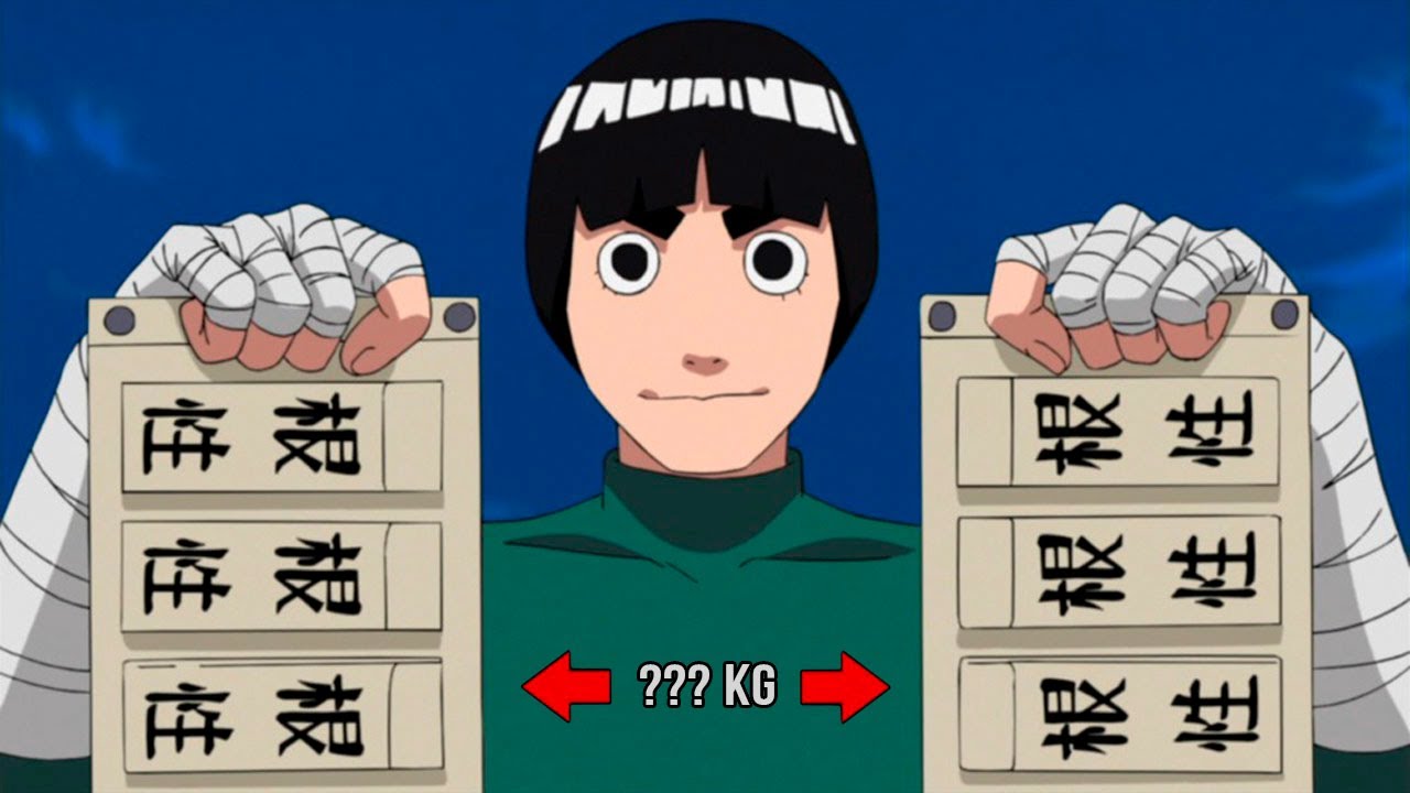 ROCK LEE TAKES OFF HIS WEIGHTS (NARUTO)
