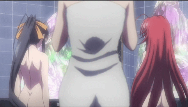 Rias and akeno bouncing boobs 