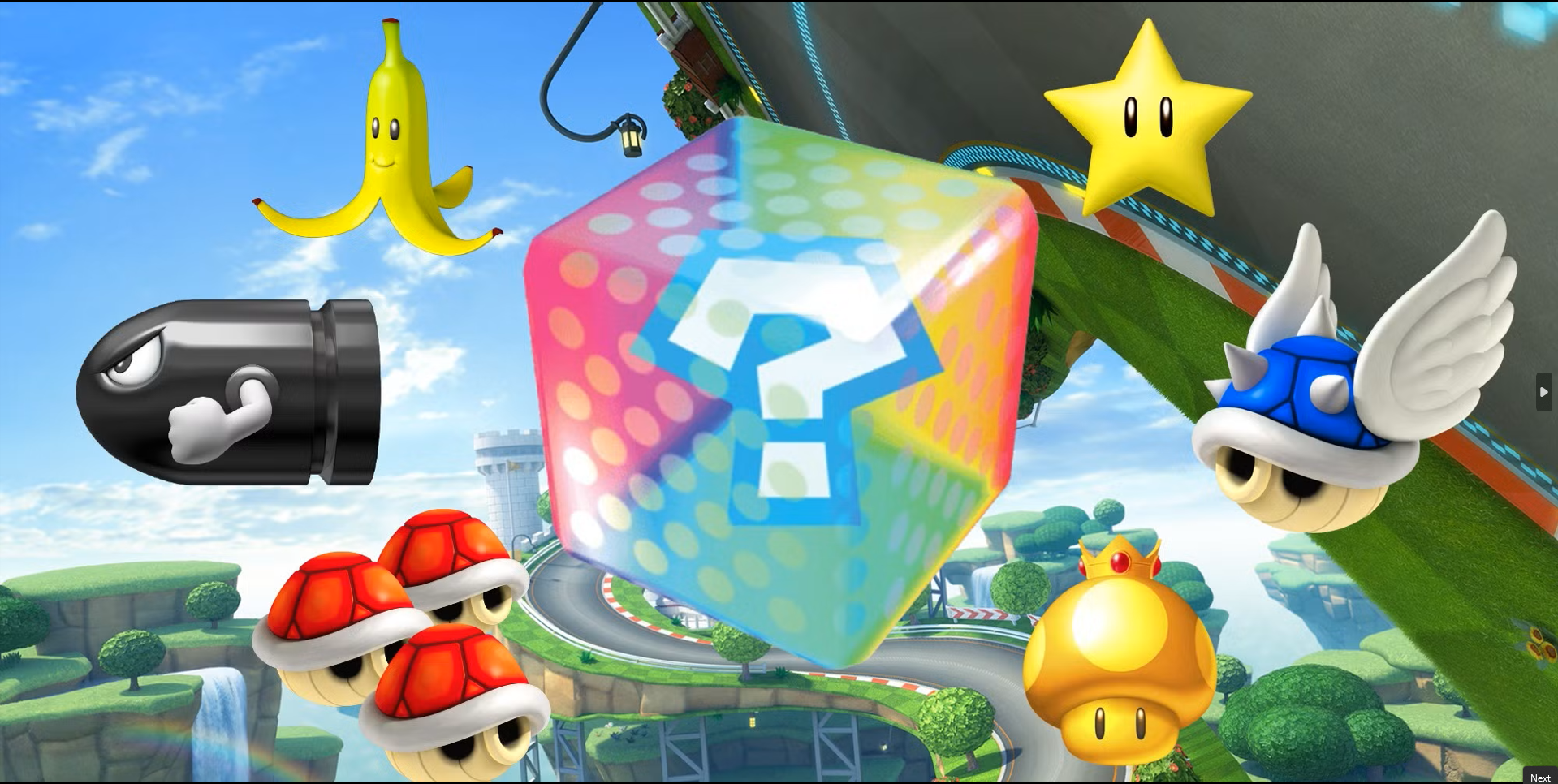 ALL MARIO KART ITEMS (not including Mario Kart DX)