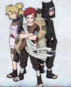 Gaara, Temari, Konkuro