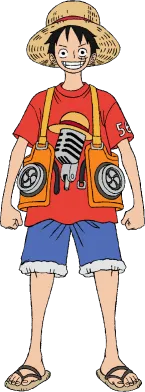 Luffy First Film Red Outfit