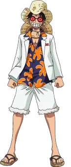 Luffy Film Gold White Casino Outfit