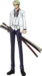 Zoro Film Gold White Casino Outfit