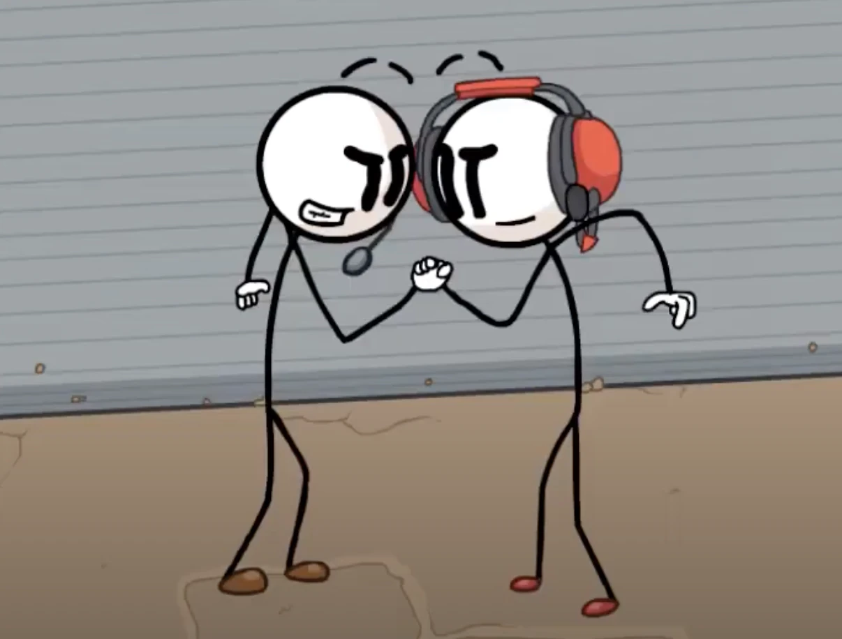 Henry and Charles (The Henry Stickmin Collection, yes same ppl as Among Us)