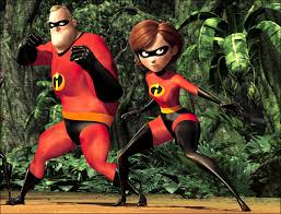 Mr Incredible and Mrs Incredible (Incredibles)