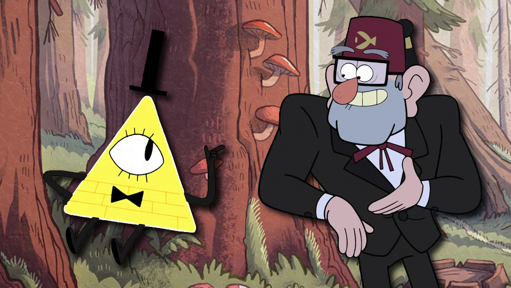 Bill Cipher and Grunkle Stan (Gravity Falls)