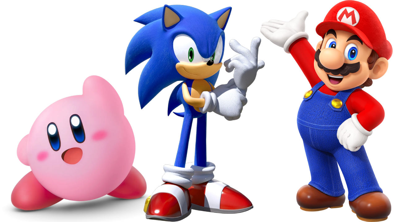 Kirby, Sonic and Mario