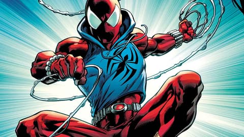 spiderman scarlet suit