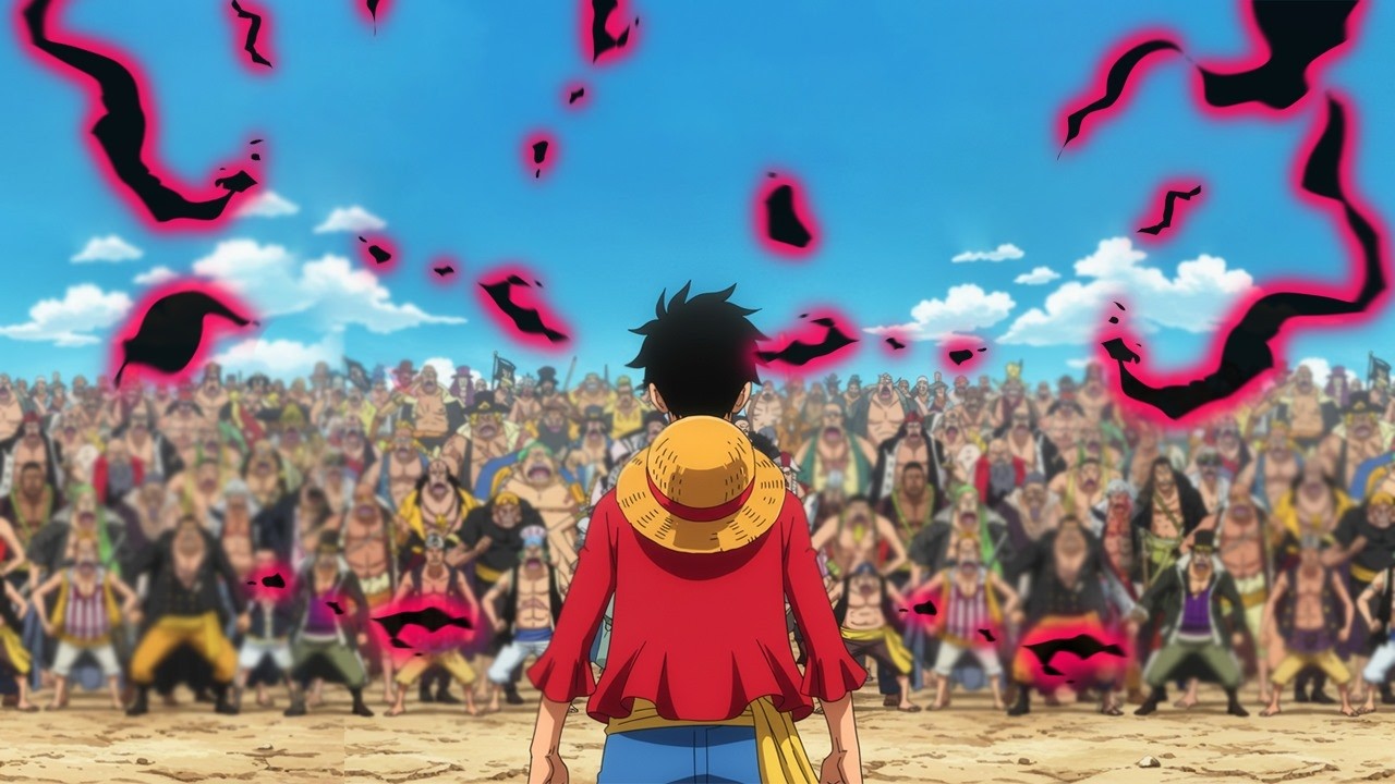 Luffy uses haki on 100,000 people
