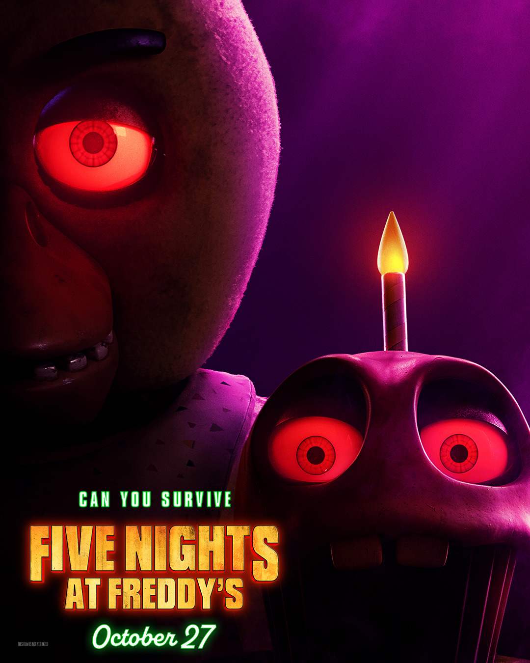 FNAF Movie Reveal Chica Poster