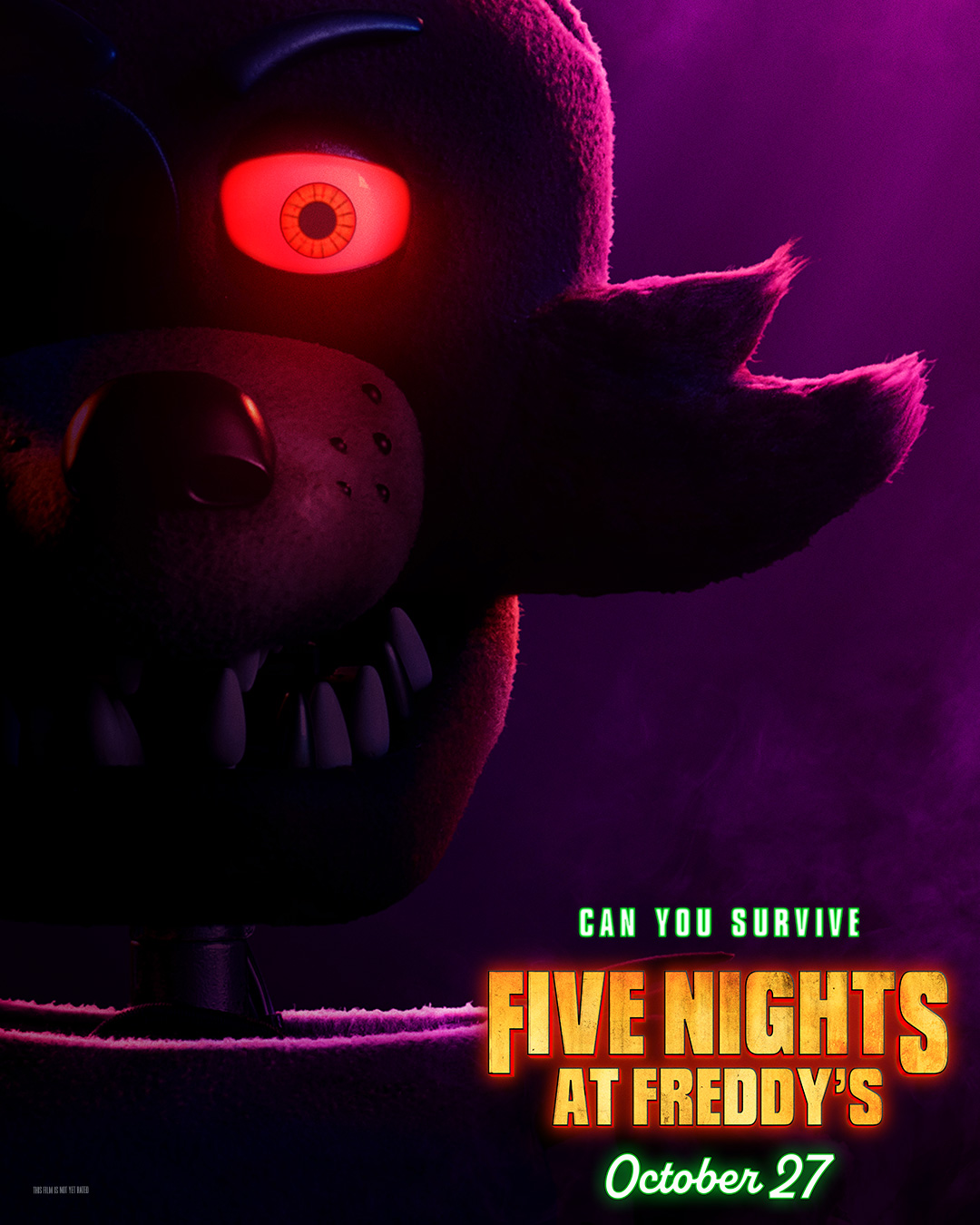 FNAF Movie Reveal Foxy Poster