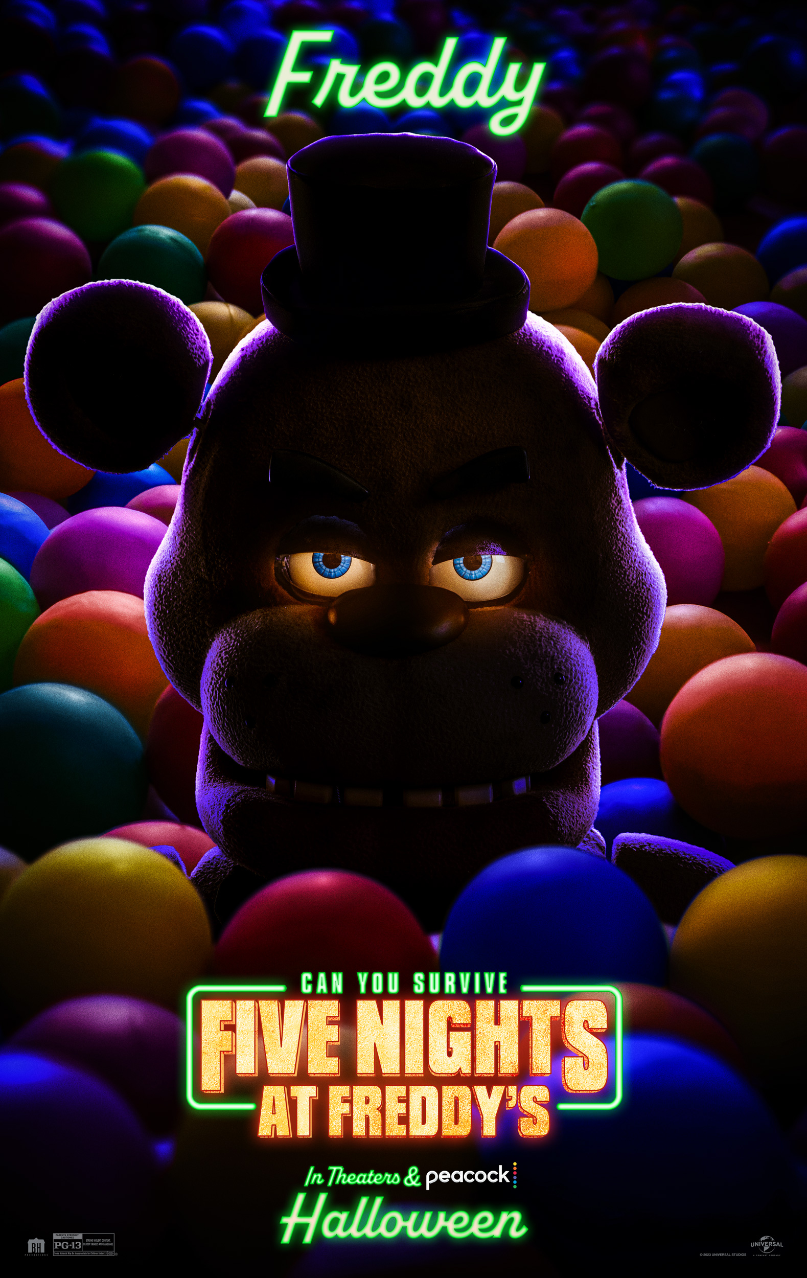 FNAF Movie Freddy Ballpit Poster