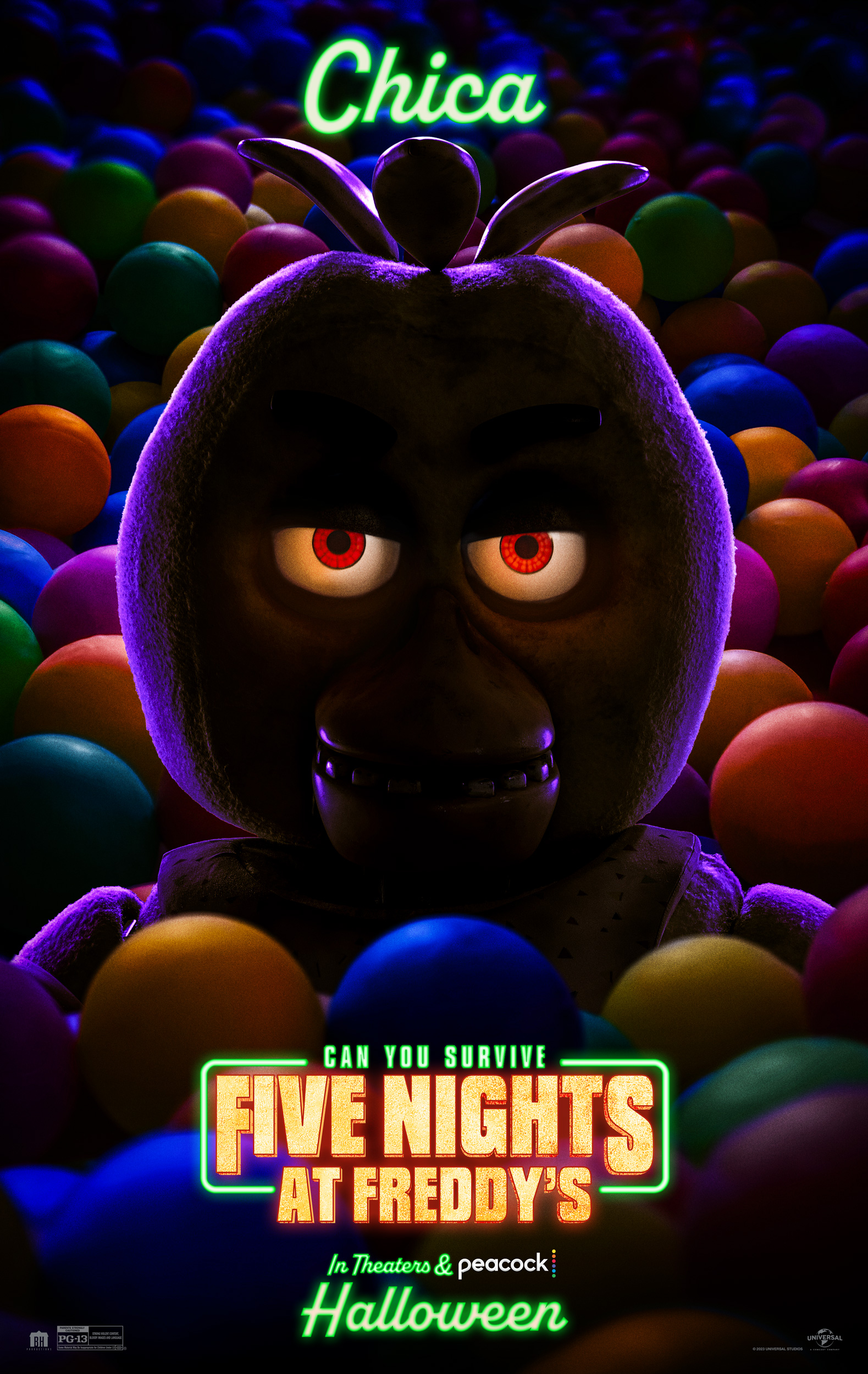 FNAF Movie Chica Ballpit Poster