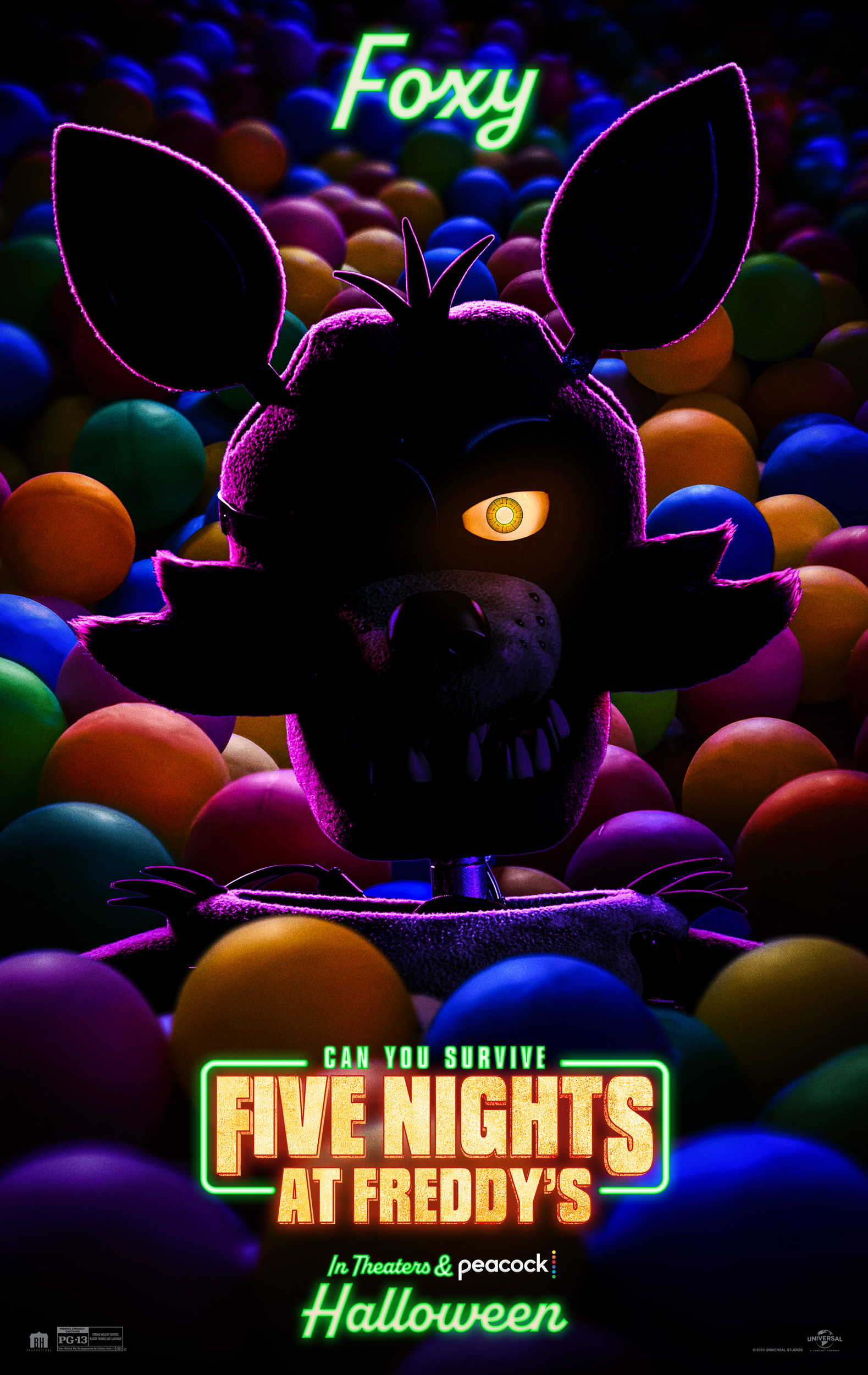 FNAF Movie Foxy Ballpit Poster