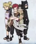 Gaara, Temari, Konkuro