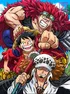 Luffy, Law, Kid