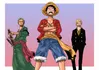 Luffy, Zoro, Sanji