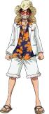 Luffy Film Gold White Casino Outfit