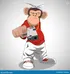 monkey with the glock