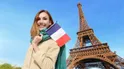 Moca Torre Eiffel Com Bandeira Francesa