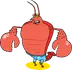 Larry The Lobster Stock Image Standing